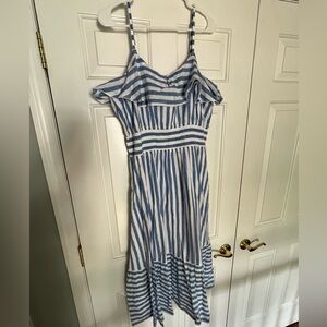 BNWT blue/white midi dress. Vineyard Vines